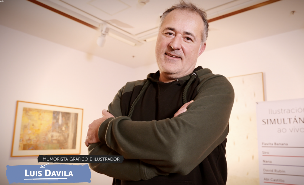 Conversamos con Luis Davila en la sala de SIMULTÁNEA de Vigo